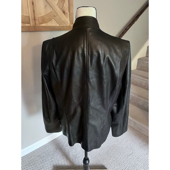 BETSEY JOHNSON Biker Moto Jacket Black Large - Picture 2 of 6